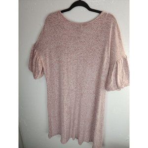 Lane Bryant woman's  stretchy cotton dress. Size 14/16 Pink